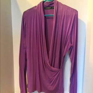 Drapey Wrap long sleeved top